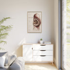 Silent Organs – Hippocampus Wall Art | Luxury Neuroscience Canvas Print | Museum-Inspired Fine Art