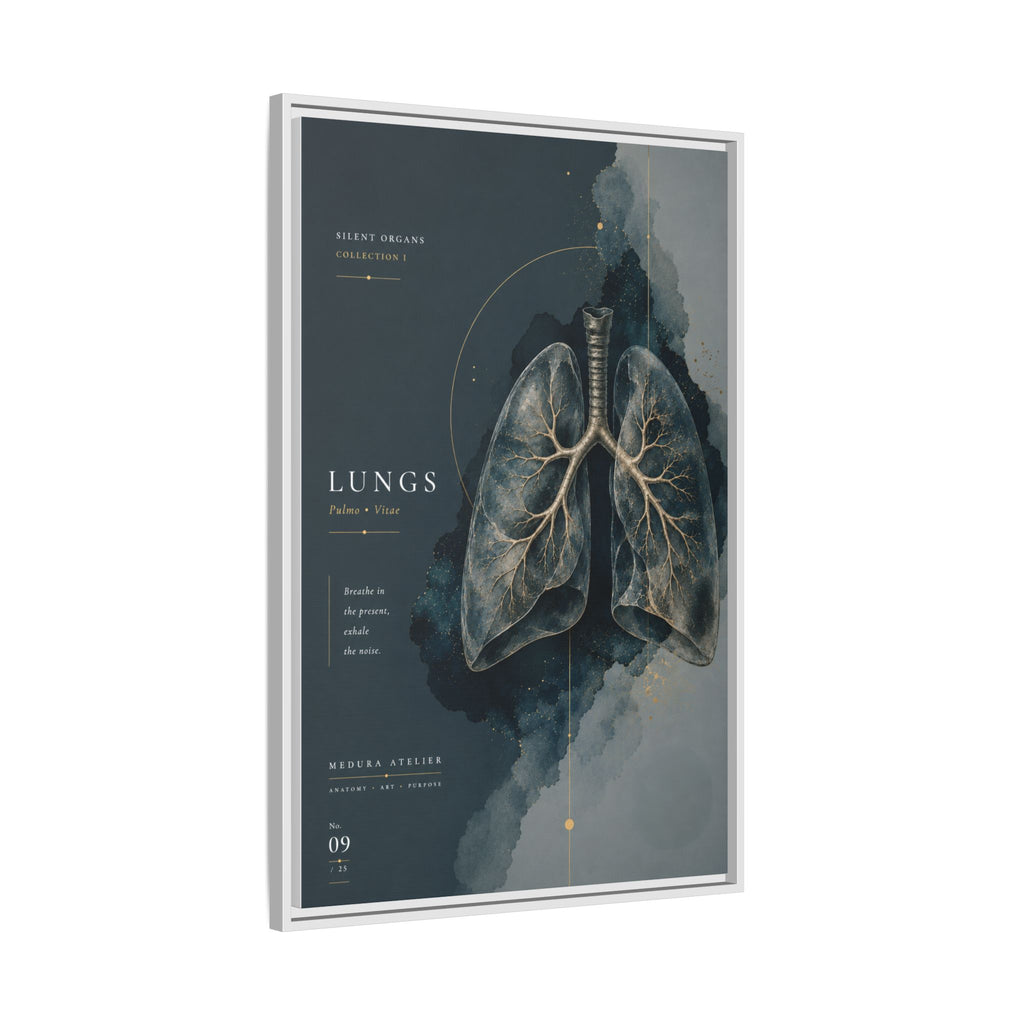 Silent Organs – Lungs Wall Art | Luxury Anatomical Canvas Print | Museum-Inspired Fine Art