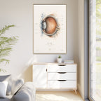 Anatomical Eye Canvas Print | Luxury Ophthalmology Wall Art | Museum-Inspired Medical Decor