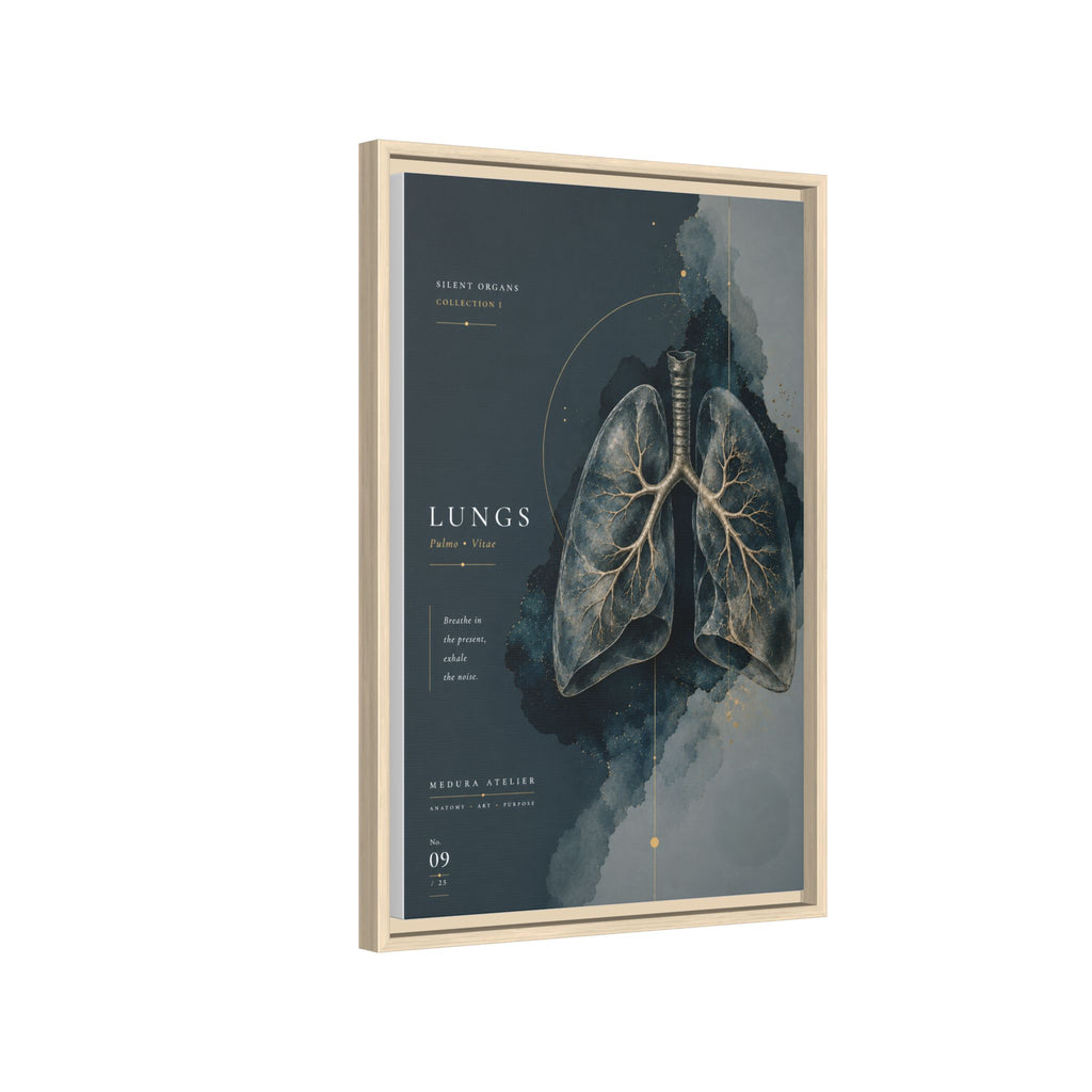 Silent Organs – Lungs Wall Art | Luxury Anatomical Canvas Print | Museum-Inspired Fine Art