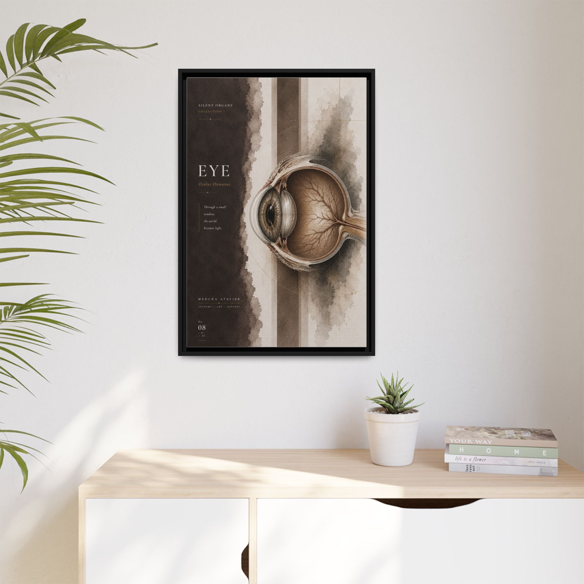 Silent Organs – Eye Wall Art | Luxury Anatomical Canvas Print | Museum-Inspired Fine Art