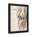 Orthopaedic Knee Anatomy Wall Art | Luxury Orthopedic Canvas Print | Museum-Inspired Fine Art