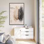 Brain Hemispheres Wall Art | Luxury Neuroscience Canvas Print | Museum-Inspired Fine Art