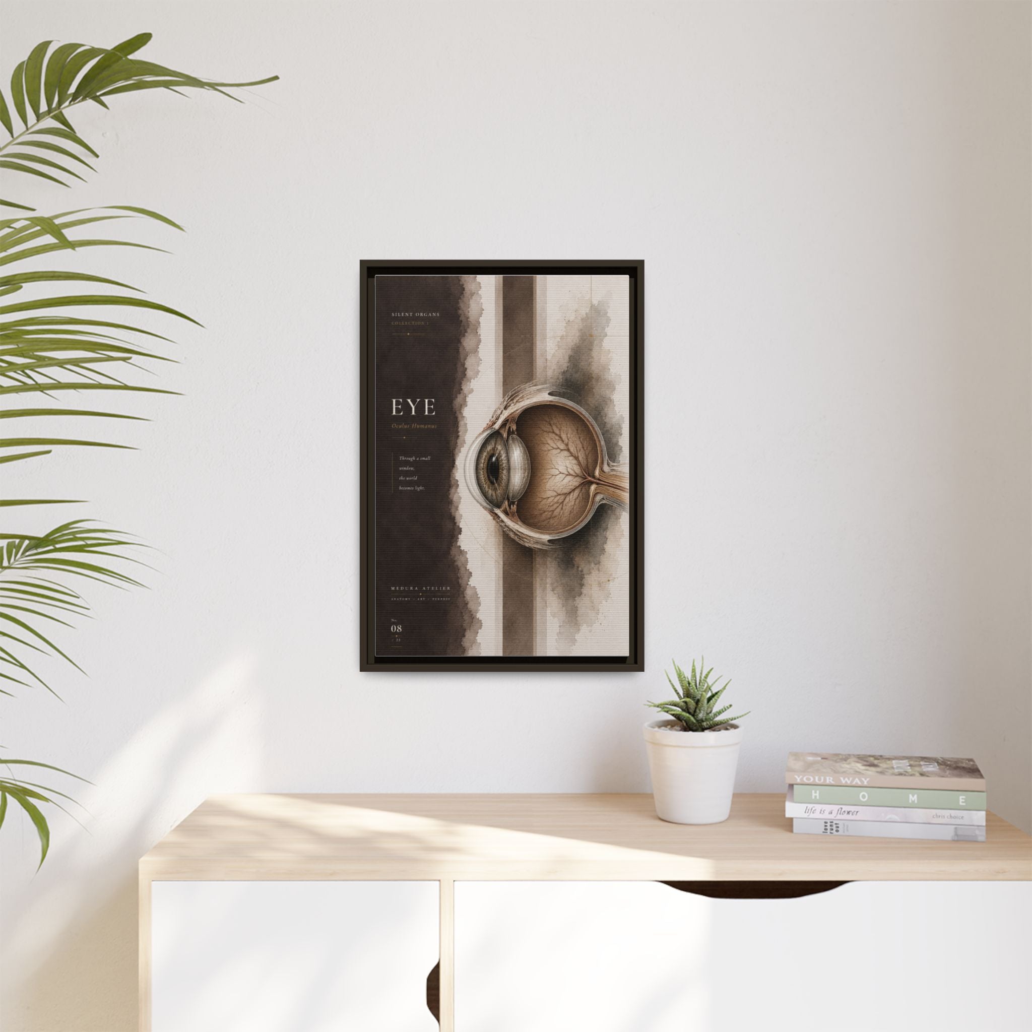 Silent Organs – Eye Wall Art | Luxury Anatomical Canvas Print | Museum-Inspired Fine Art