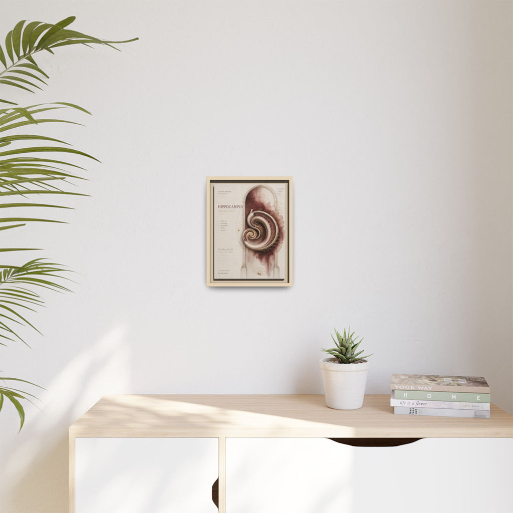 Silent Organs – Hippocampus Wall Art | Luxury Neuroscience Canvas Print | Museum-Inspired Fine Art