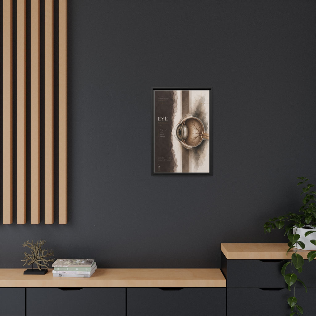 Silent Organs – Eye Wall Art | Luxury Anatomical Canvas Print | Museum-Inspired Fine Art