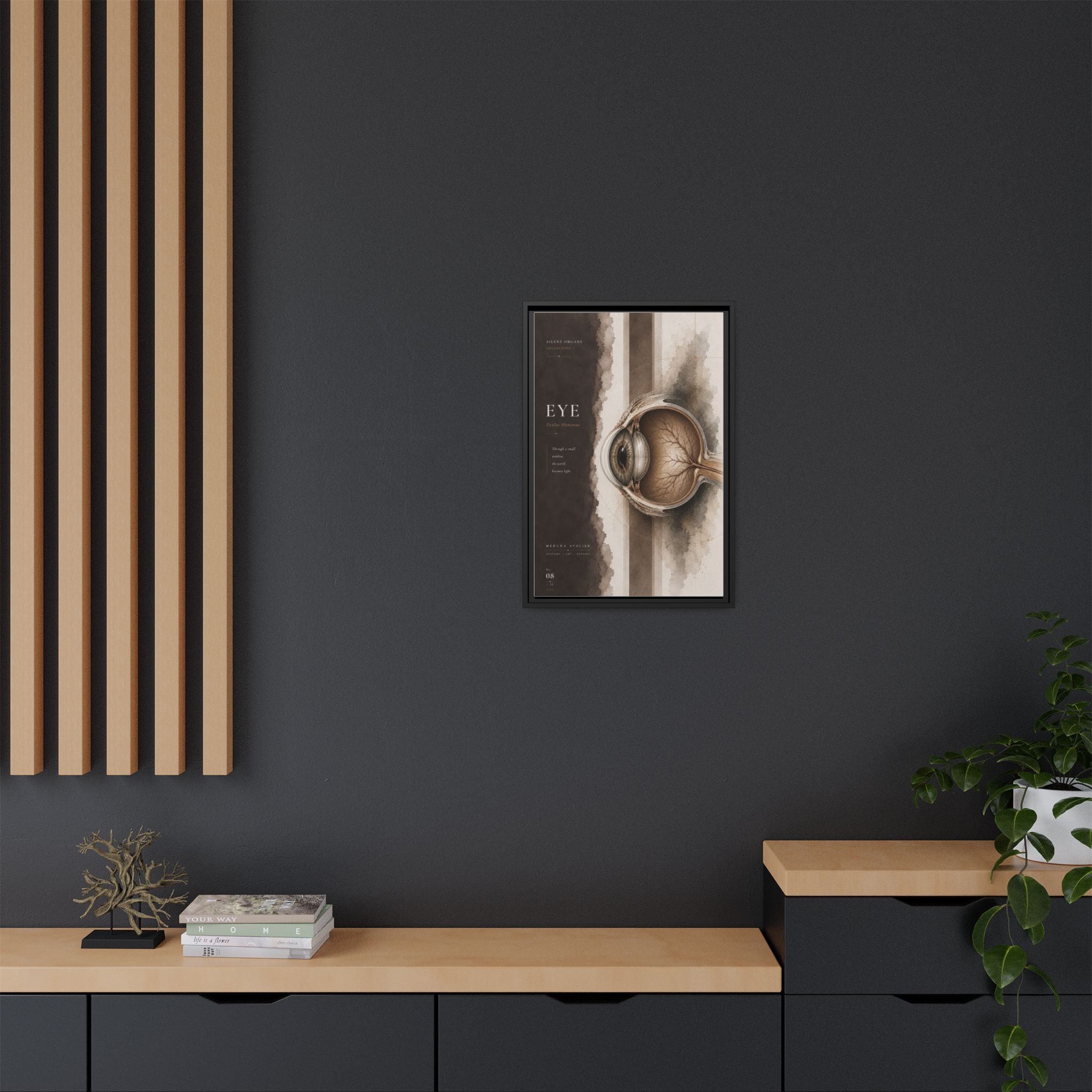 Silent Organs – Eye Wall Art | Luxury Anatomical Canvas Print | Museum-Inspired Fine Art