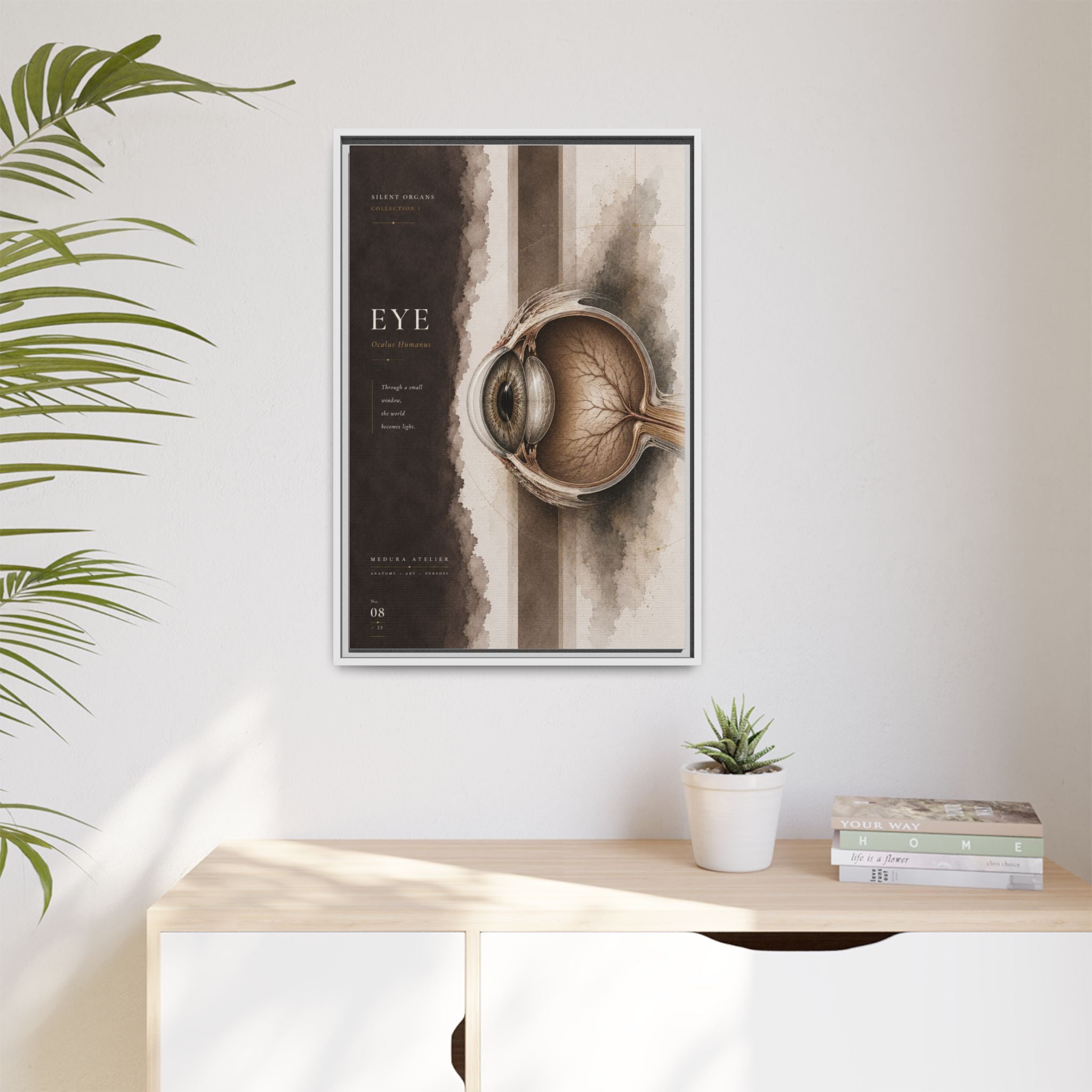 Silent Organs – Eye Wall Art | Luxury Anatomical Canvas Print | Museum-Inspired Fine Art