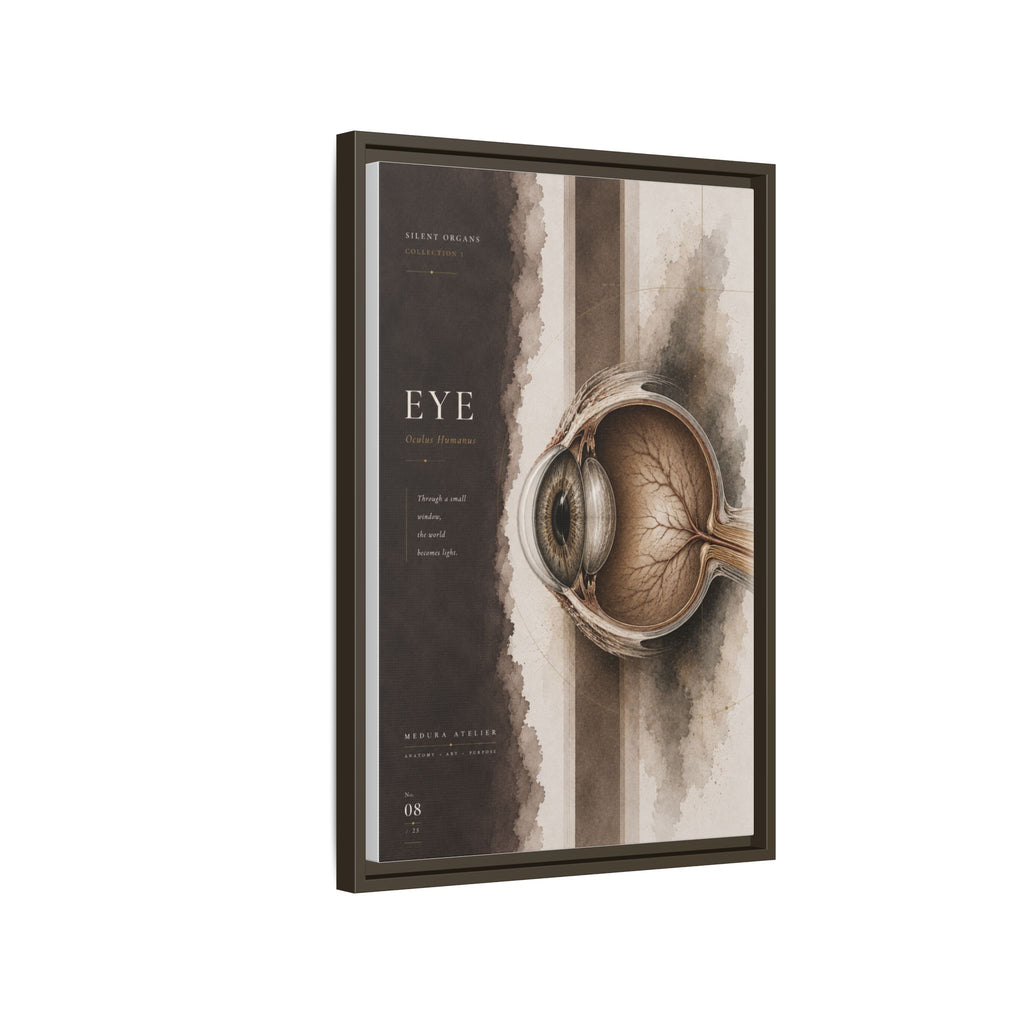 Silent Organs – Eye Wall Art | Luxury Anatomical Canvas Print | Museum-Inspired Fine Art
