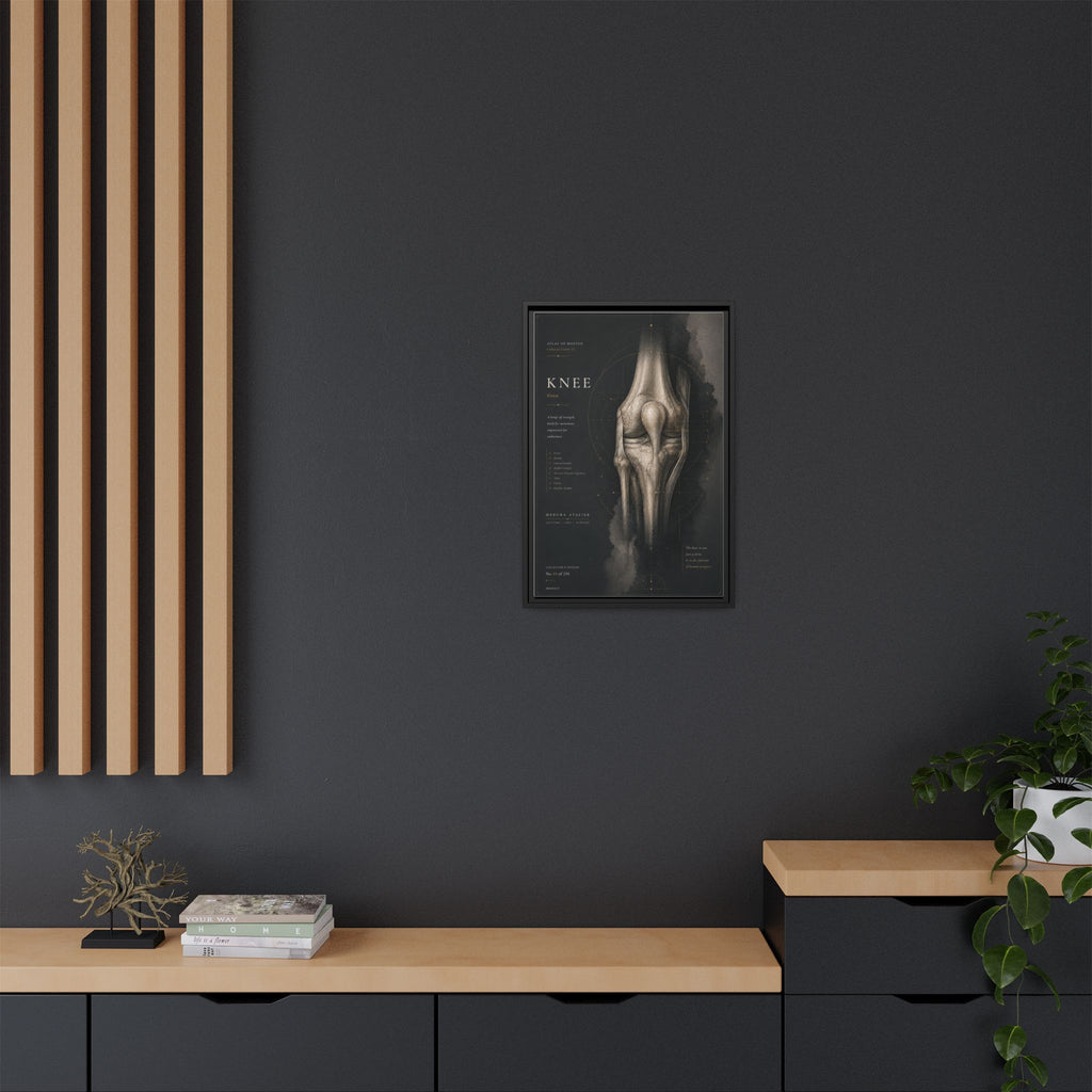 Atlas of Motion – Knee Wall Art | Luxury Orthopedic Canvas Print | Museum-Inspired Fine Art