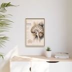 White Matter Brain Wall Art | Luxury Neuroscience Canvas Print | Museum-Inspired Fine Art