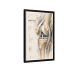 Orthopaedic Knee Anatomy Wall Art | Luxury Orthopedic Canvas Print | Museum-Inspired Fine Art