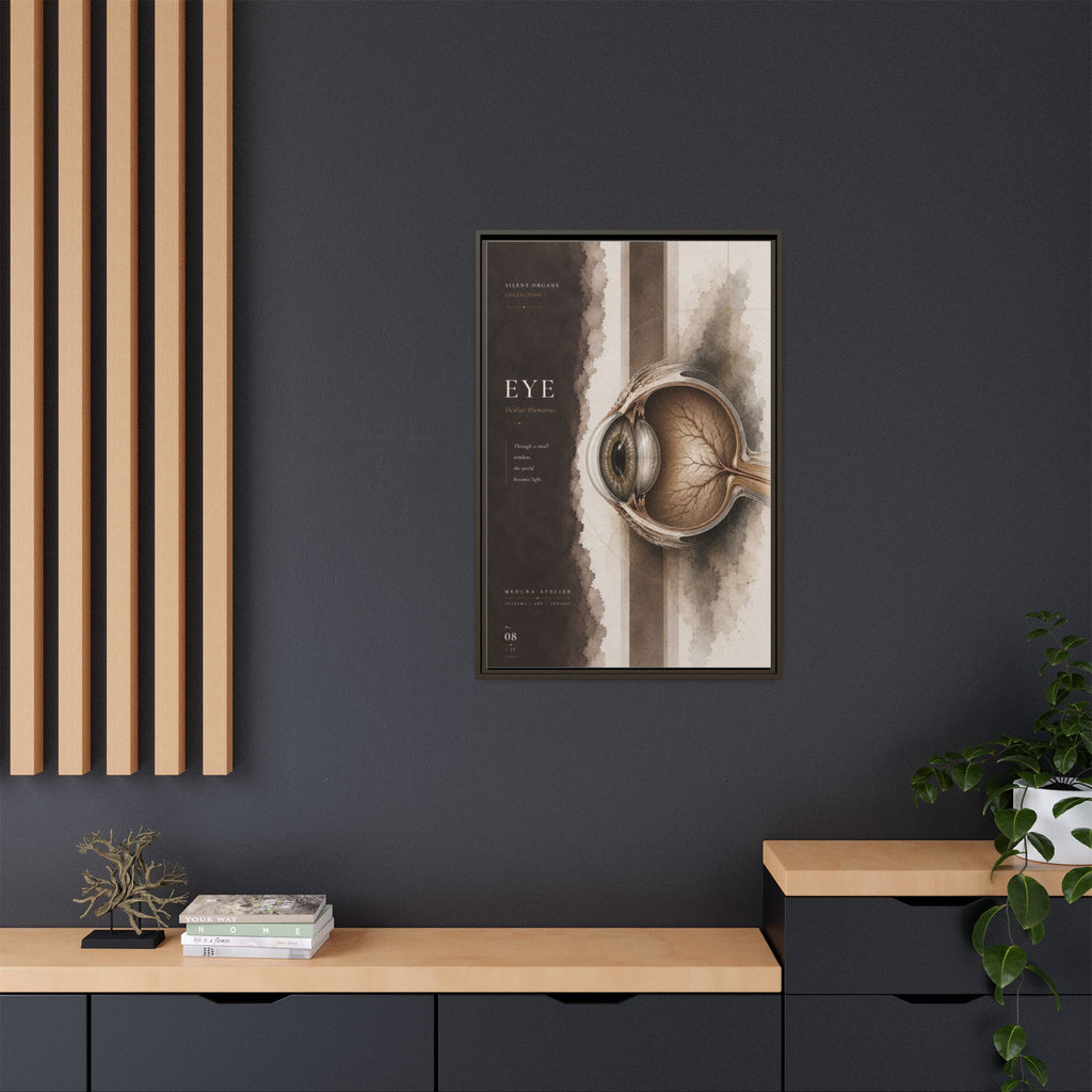 Silent Organs – Eye Wall Art | Luxury Anatomical Canvas Print | Museum-Inspired Fine Art
