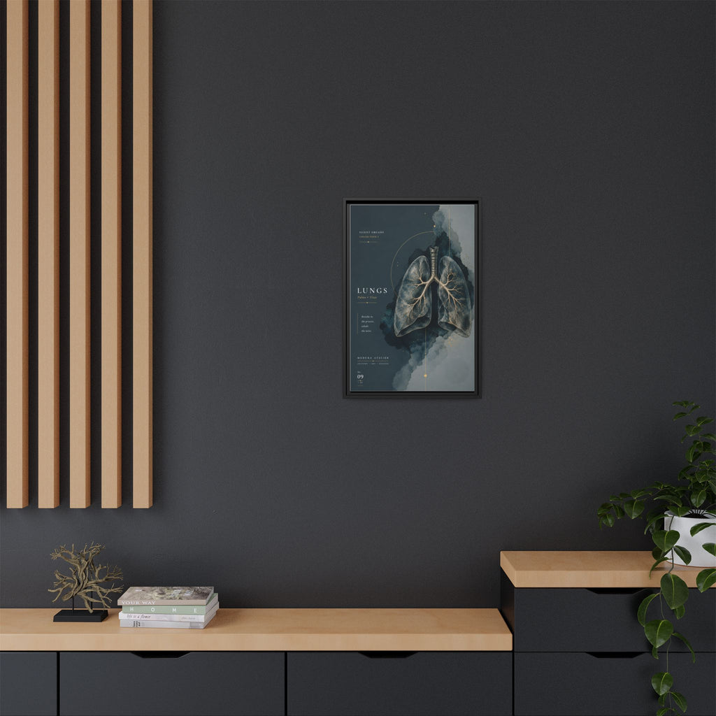 Silent Organs – Lungs Wall Art | Luxury Anatomical Canvas Print | Museum-Inspired Fine Art
