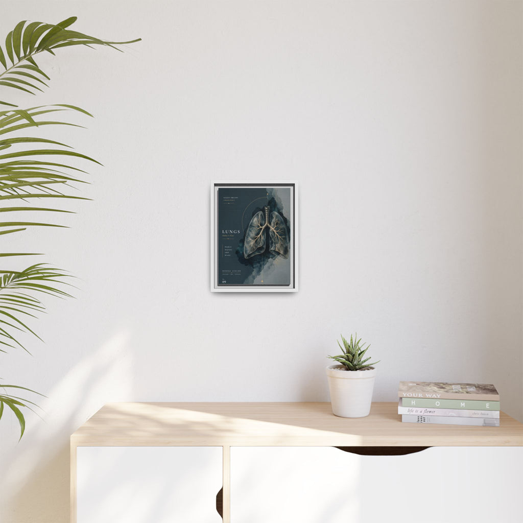 Silent Organs – Lungs Wall Art | Luxury Anatomical Canvas Print | Museum-Inspired Fine Art
