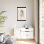 Anatomical Hand Skeleton Wall Art | Luxury Orthopaedic Canvas Print | Museum-Inspired Fine Art