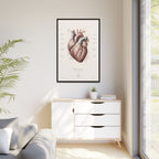 Anatomical Heart Wall Art | Luxury Medical Canvas Print | Museum-Inspired Fine Art