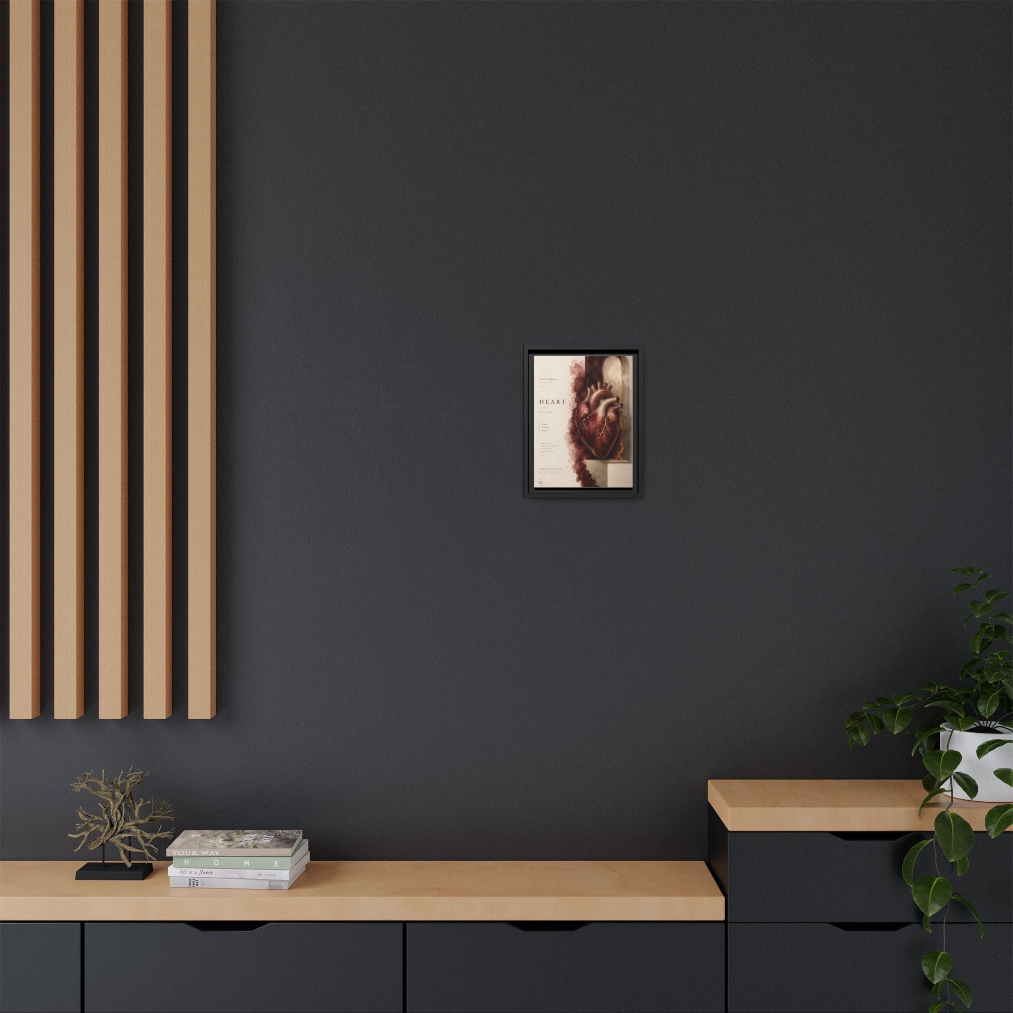 Silent Organs – Heart Wall Art | Luxury Anatomical Canvas Print | Museum-Inspired Fine Art