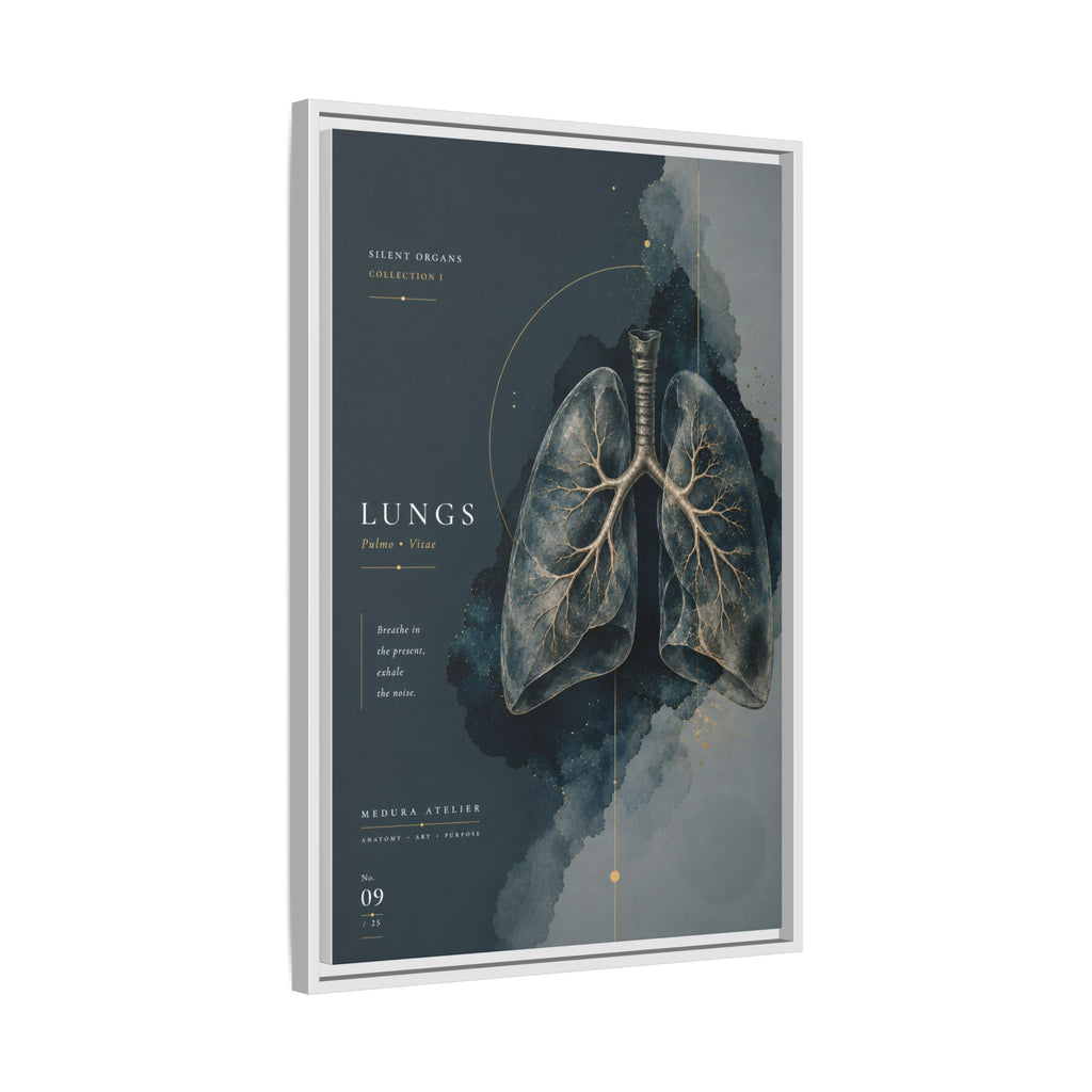 Silent Organs – Lungs Wall Art | Luxury Anatomical Canvas Print | Museum-Inspired Fine Art