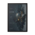 Silent Organs – Liver Wall Art | Luxury Anatomical Canvas Print | Museum-Inspired Fine Art
