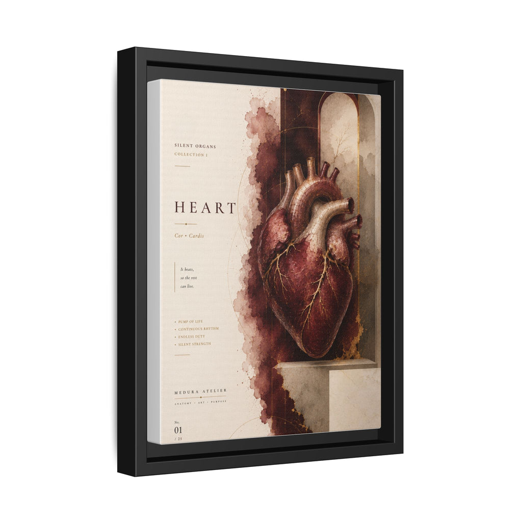 Silent Organs – Heart Wall Art | Luxury Anatomical Canvas Print | Museum-Inspired Fine Art