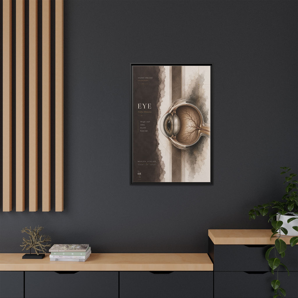Silent Organs – Eye Wall Art | Luxury Anatomical Canvas Print | Museum-Inspired Fine Art