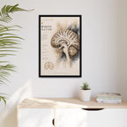 White Matter Brain Wall Art | Luxury Neuroscience Canvas Print | Museum-Inspired Fine Art
