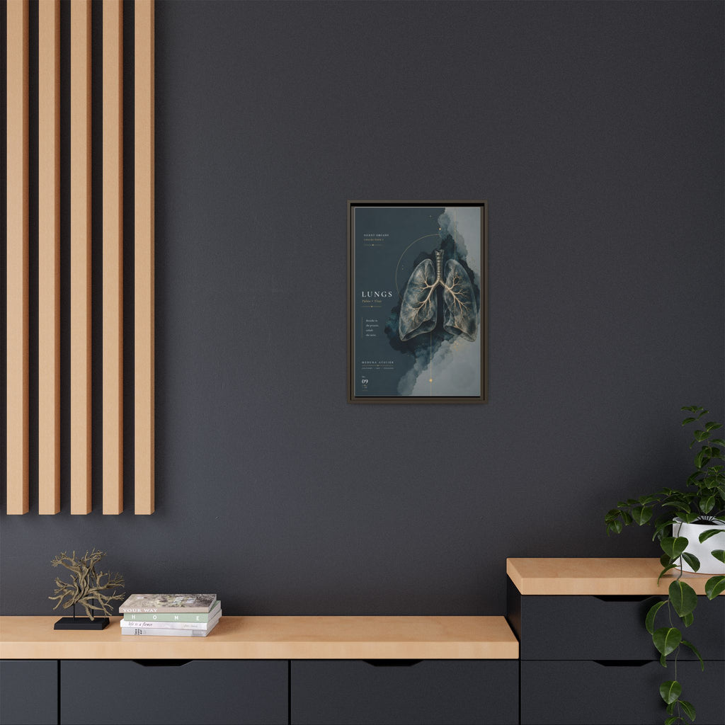 Silent Organs – Lungs Wall Art | Luxury Anatomical Canvas Print | Museum-Inspired Fine Art