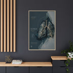 Silent Organs – Lungs Wall Art | Luxury Anatomical Canvas Print | Museum-Inspired Fine Art