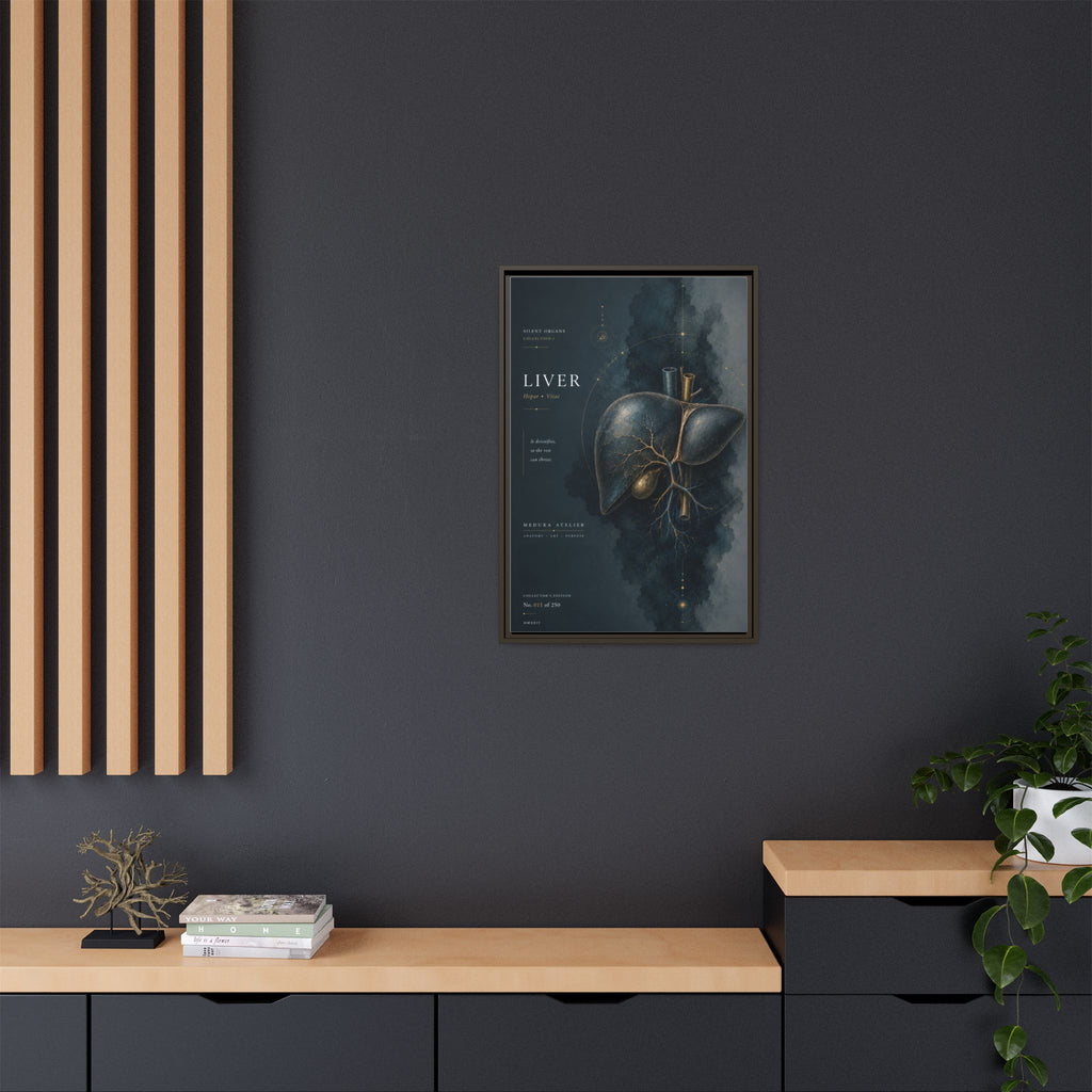 Silent Organs – Liver Wall Art | Luxury Anatomical Canvas Print | Museum-Inspired Fine Art