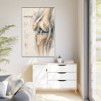 Orthopaedic Knee Anatomy Wall Art | Luxury Orthopedic Canvas Print | Museum-Inspired Fine Art