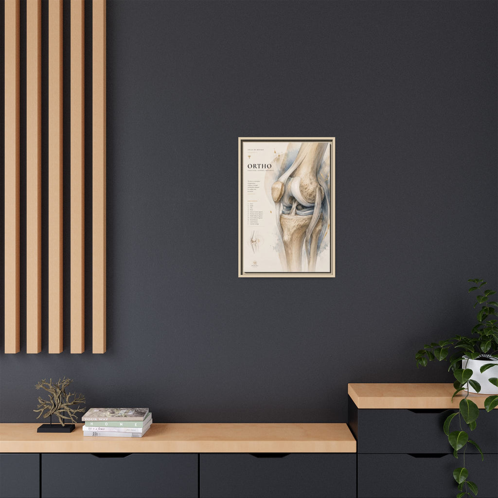 Orthopaedic Knee Anatomy Wall Art | Luxury Orthopedic Canvas Print | Museum-Inspired Fine Art