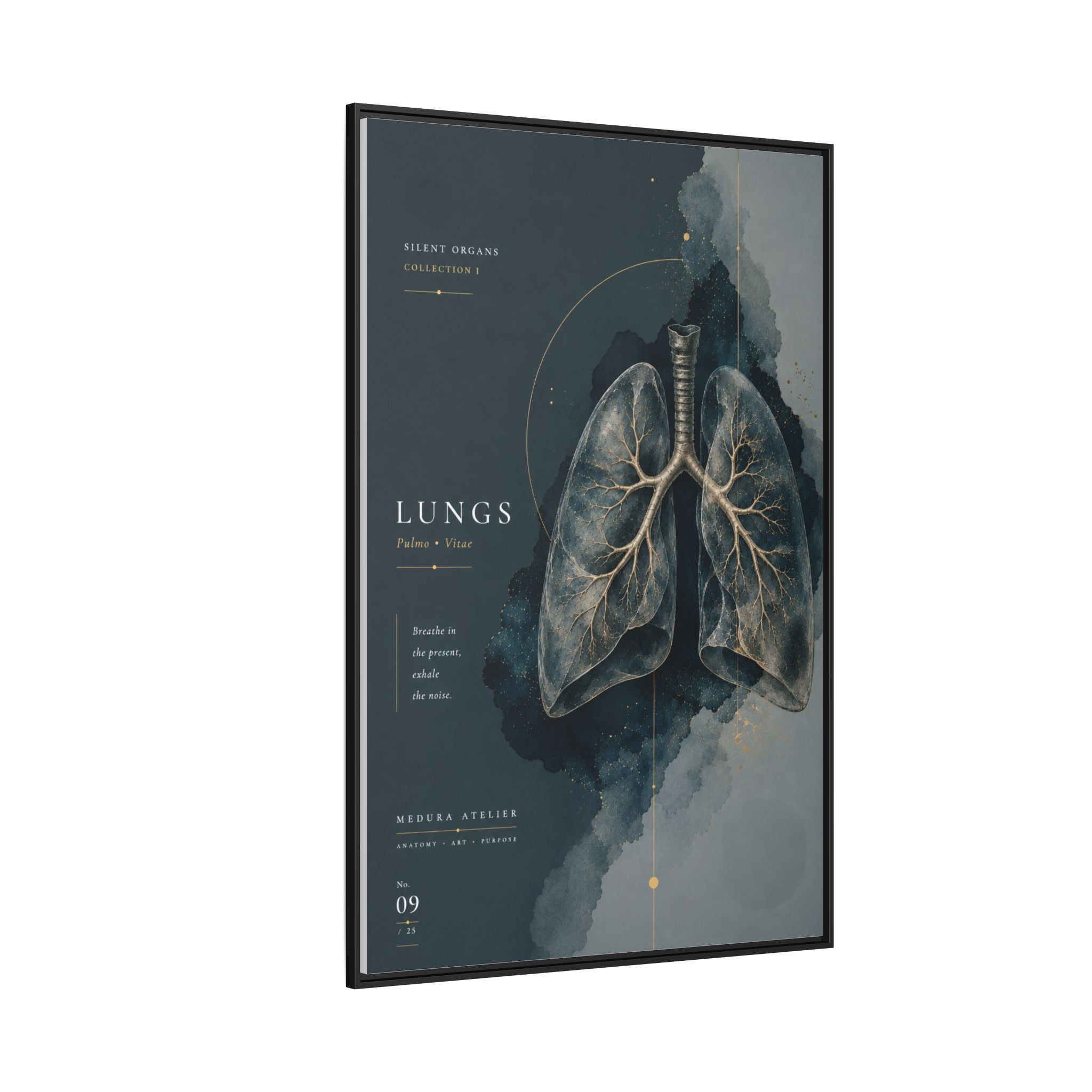 Silent Organs – Lungs Wall Art | Luxury Anatomical Canvas Print | Museum-Inspired Fine Art