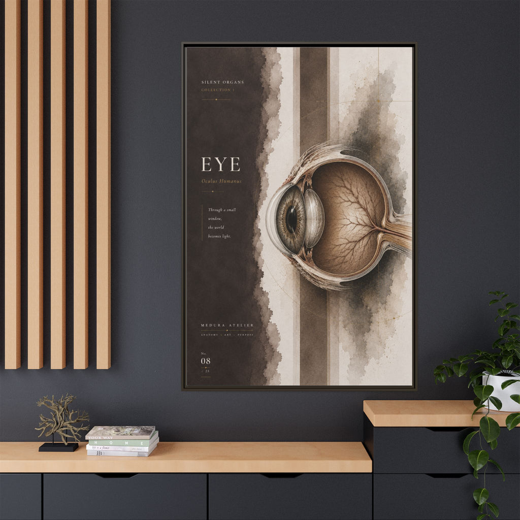 Silent Organs – Eye Wall Art | Luxury Anatomical Canvas Print | Museum-Inspired Fine Art