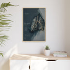 Silent Organs – Lungs Wall Art | Luxury Anatomical Canvas Print | Museum-Inspired Fine Art