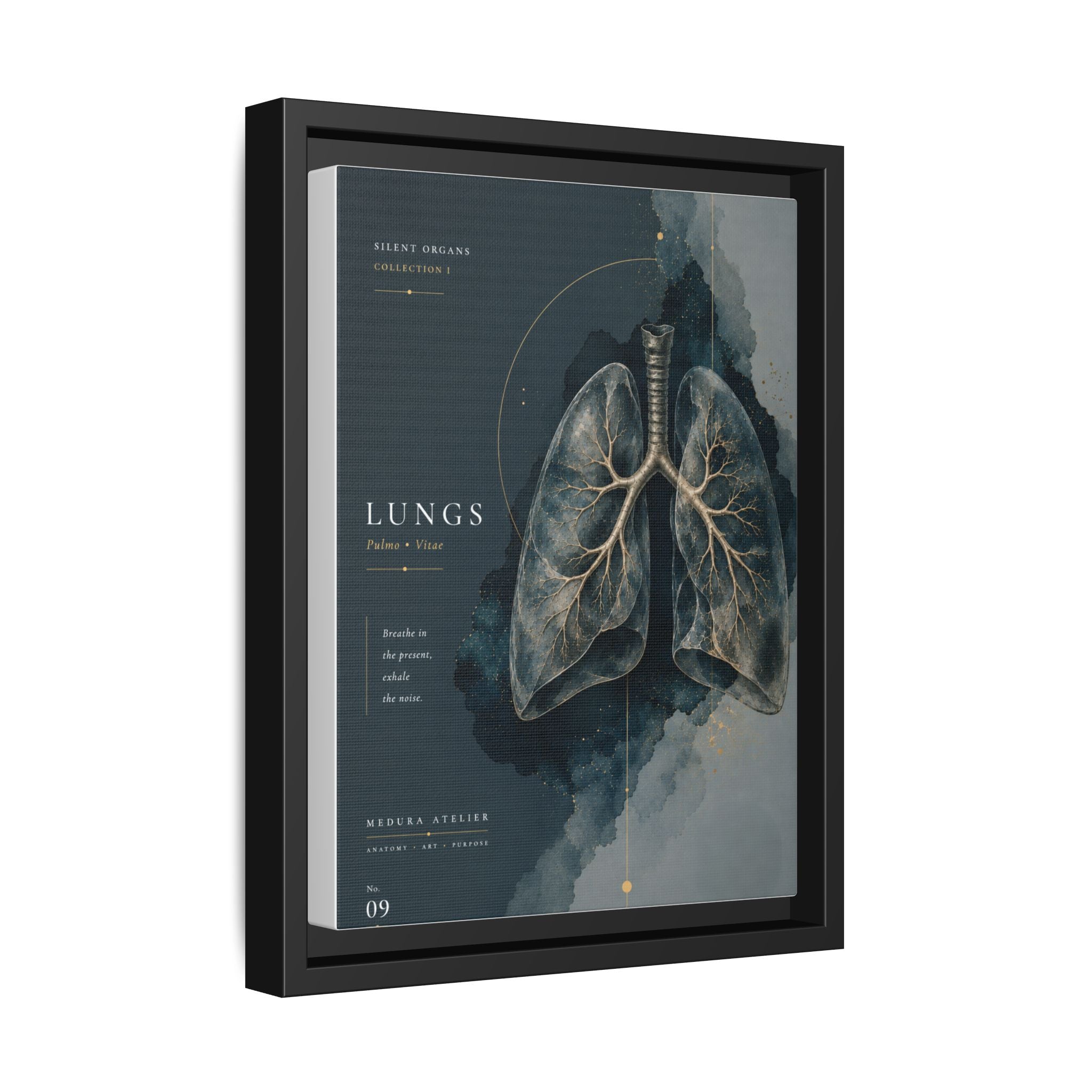 Silent Organs – Lungs Wall Art | Luxury Anatomical Canvas Print | Museum-Inspired Fine Art