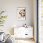 White Matter Brain Wall Art | Luxury Neuroscience Canvas Print | Museum-Inspired Fine Art