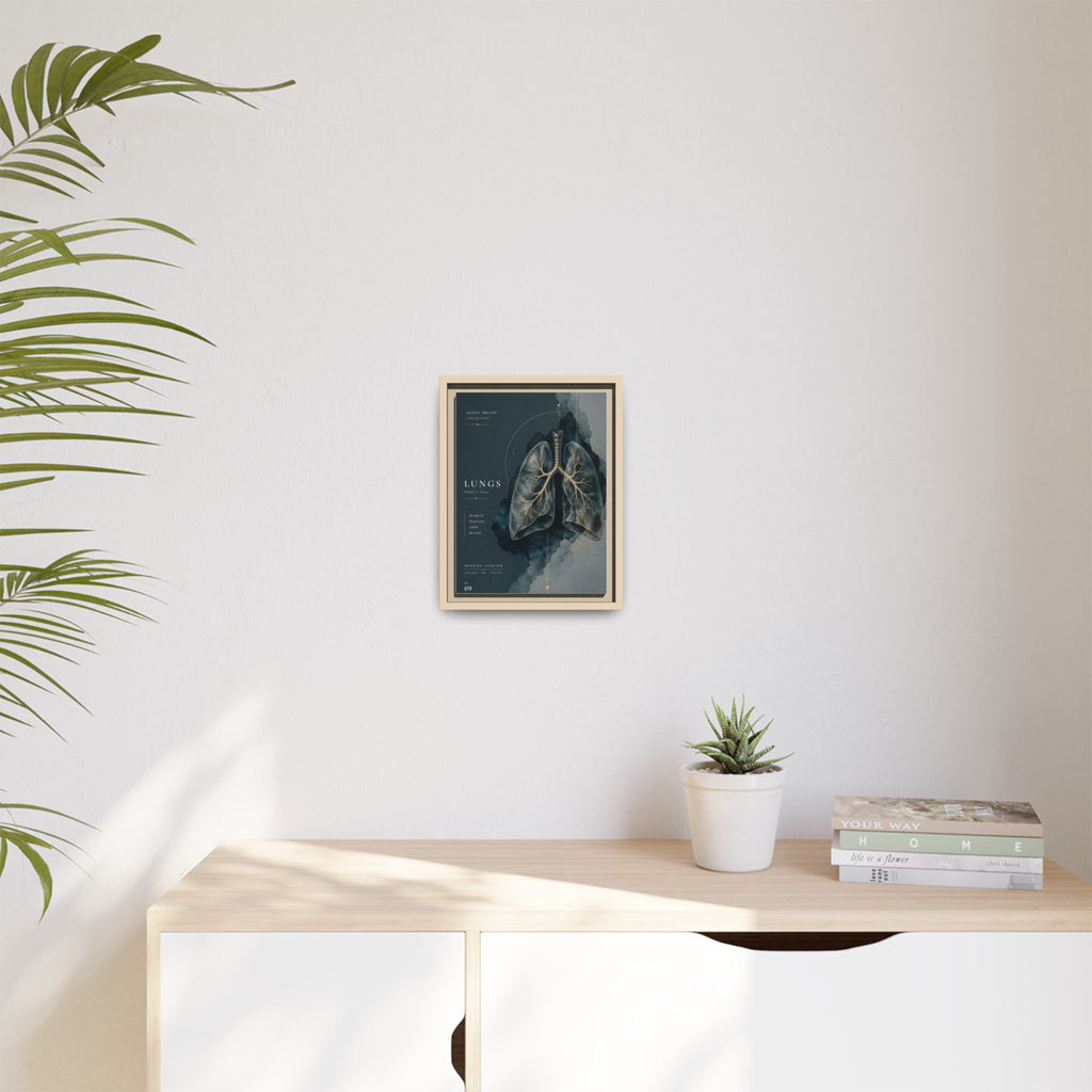 Silent Organs – Lungs Wall Art | Luxury Anatomical Canvas Print | Museum-Inspired Fine Art