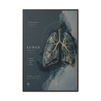 Silent Organs – Lungs Wall Art | Luxury Anatomical Canvas Print | Museum-Inspired Fine Art