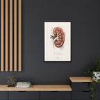 Anatomical Kidney Wall Art | Luxury Nephrology Canvas Print | Museum-Inspired Fine Art