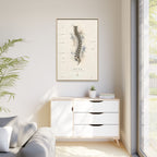 Anatomical Spine Wall Art | Luxury Vertebral Column Canvas Print | Museum-Inspired Fine Art