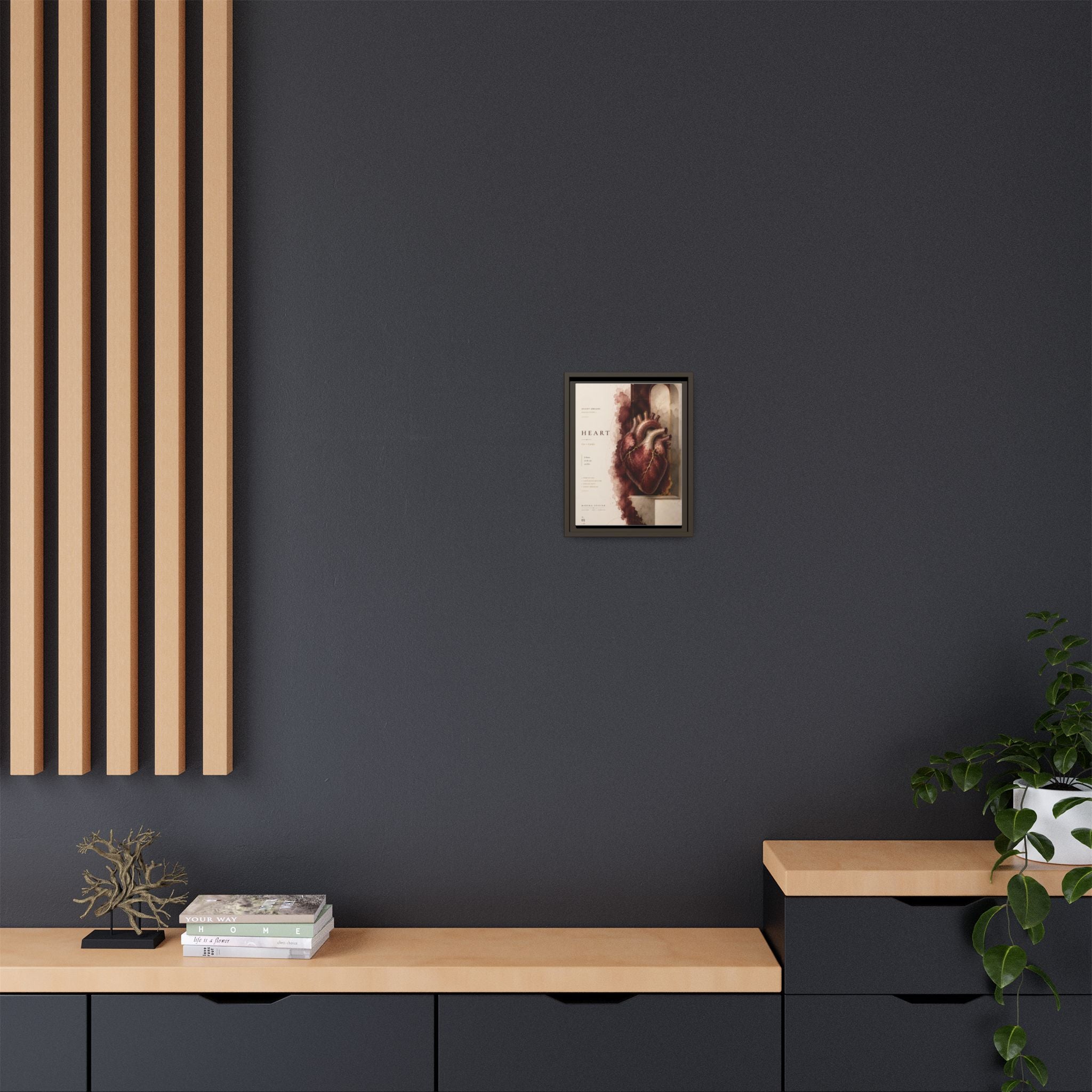 Silent Organs – Heart Wall Art | Luxury Anatomical Canvas Print | Museum-Inspired Fine Art