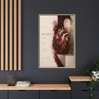 Silent Organs – Heart Wall Art | Luxury Anatomical Canvas Print | Museum-Inspired Fine Art
