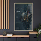 Silent Organs – Liver Wall Art | Luxury Anatomical Canvas Print | Museum-Inspired Fine Art