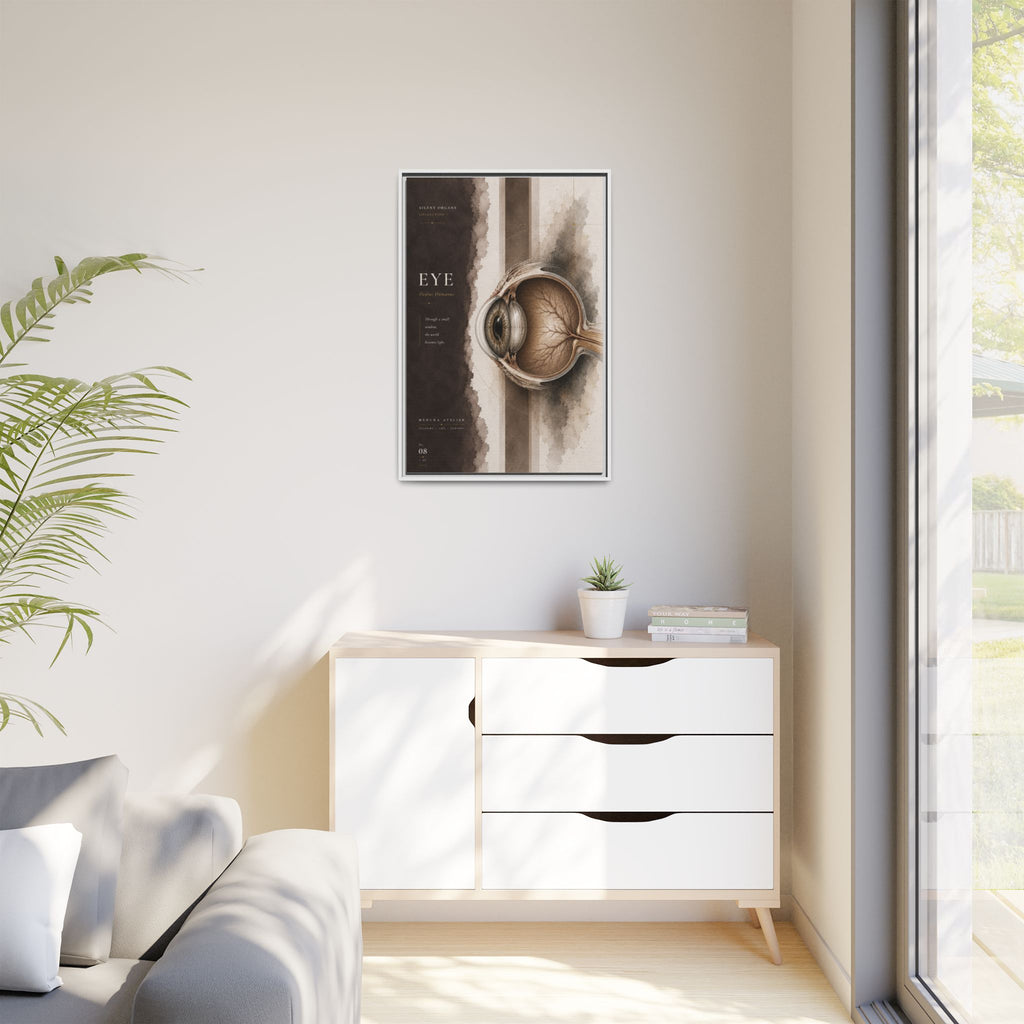 Silent Organs – Eye Wall Art | Luxury Anatomical Canvas Print | Museum-Inspired Fine Art