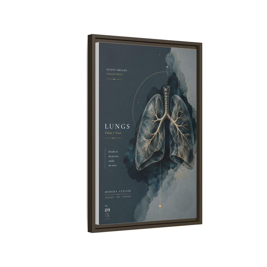 Silent Organs – Lungs Wall Art | Luxury Anatomical Canvas Print | Museum-Inspired Fine Art
