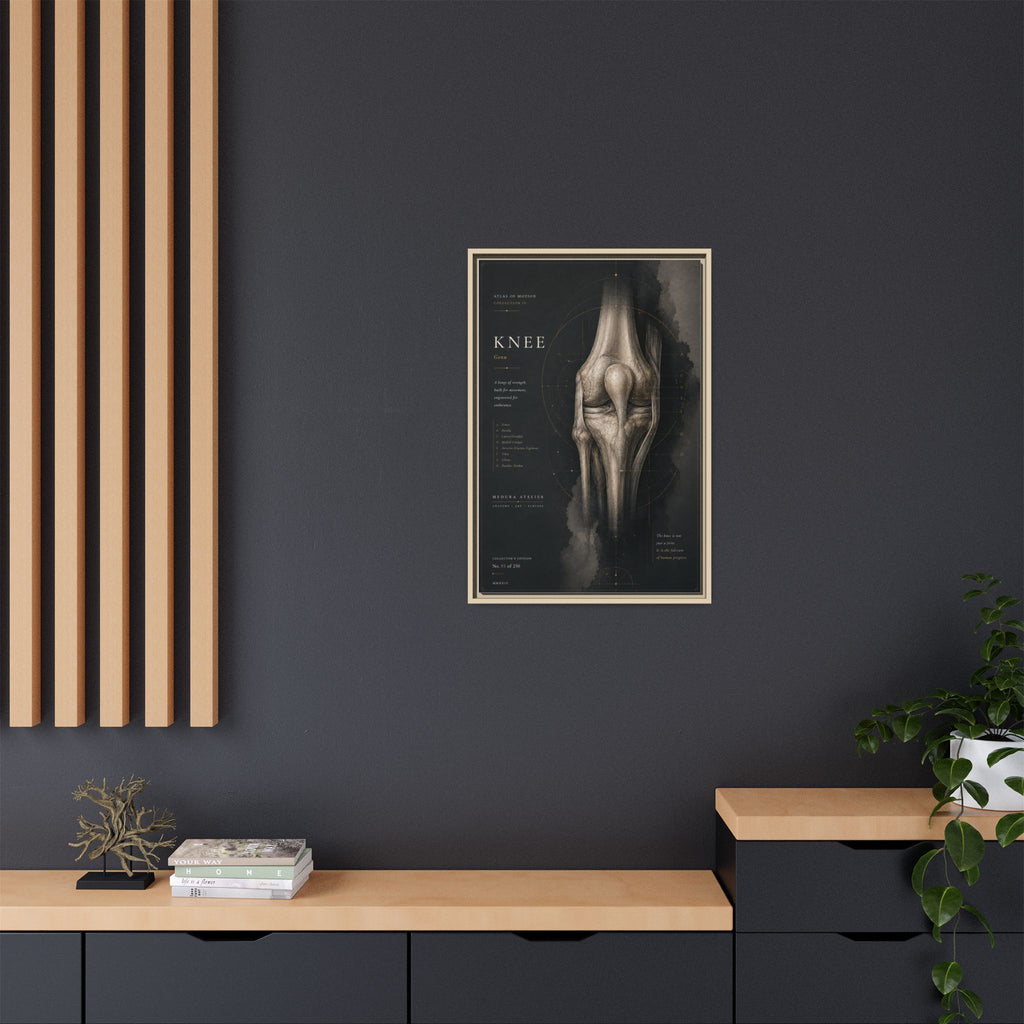 Atlas of Motion – Knee Wall Art | Luxury Orthopedic Canvas Print | Museum-Inspired Fine Art