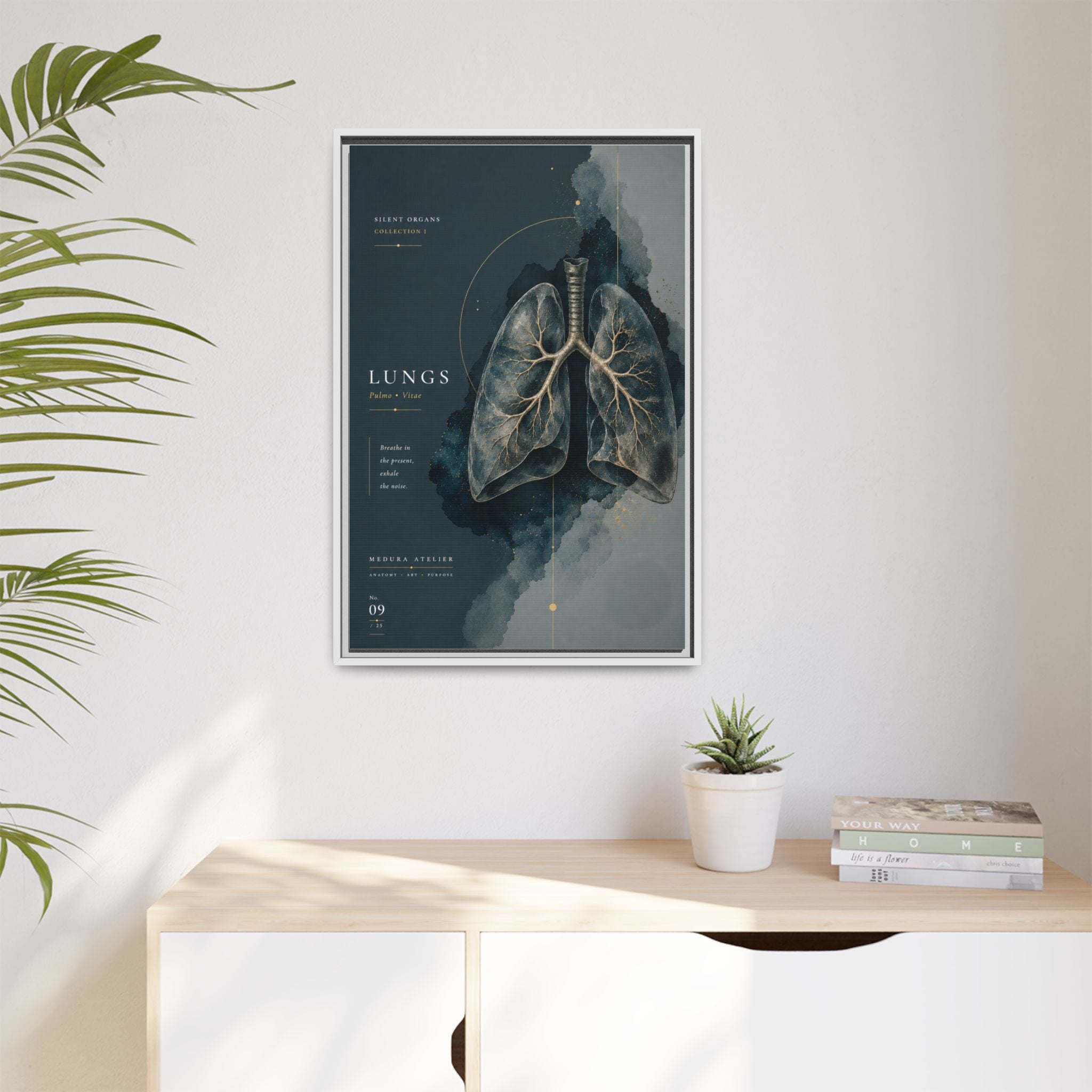 Silent Organs – Lungs Wall Art | Luxury Anatomical Canvas Print | Museum-Inspired Fine Art
