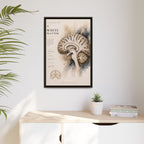 White Matter Brain Wall Art | Luxury Neuroscience Canvas Print | Museum-Inspired Fine Art