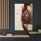 Silent Organs – Heart Wall Art | Luxury Anatomical Canvas Print | Museum-Inspired Fine Art